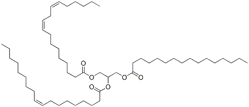 1-棕榈酰-2-油酰基-3-亚油酰-外消旋-甘油结构式