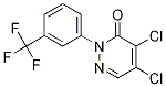 Structure of 3(2H)-Pyridazinone, 4,5-dichloro-2-[3-(trifluoromethyl)phenyl]-