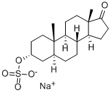 Structure of ETIOCHOLAN-3A-OL-17-ONE SULFATE SODIUM