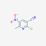 3-Pyridinecarbonitrile, 2-chloro-6-methyl-5-nitro-结构式