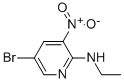 Structure of (5-BROMO-3-NITRO-PYRIDIN-2-YL)-ETHYL-AMINE