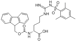 Structure of FMOC-D-ARG(MTS)-OH