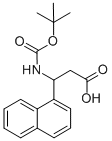 Structure of (R,S)-BOC-3-AMINO-3-(1-NAPHTHYL)-PROPIONIC ACID