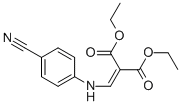 DIETHYL (4-CYANOPHENYLAMINO)METHYLENEMALONATE结构式