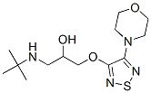 Structure of (+)-1-(tert-butylamino)-3-[(4-morpholino-1,2,5-thiadiazol-3-yl)oxy]propan-2-ol