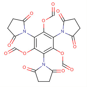 Structure of 2,5-Pyrrolidinedione, 1,1',1''-[1,3,5-benzenetriyltris(carbonyloxy)]tris-