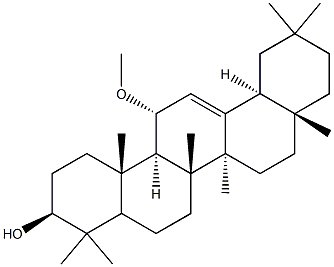 Structure of 3BETA-HYDROXY-11ALPHA-METHOXY-OLEAN-12-ENE