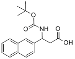 Structure of Boc-(R,S)-3-amino-3-(2-naphthyl)-proponic acid