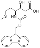 Structure of FMOC-(3S,4S)-4-AMINO-3-HYDROXY-6-METHYLTHIO-HEXANOIC ACID