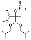 Structure of Propanoic acid, 3-bis(2-methylpropoxy)phosphinothioylthio-2-methyl-