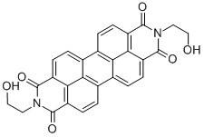 N,N-DI(2-HYDROXYETHYL)-PERYLENE-TETRACARBONIC ACID, DIAMIDE结构式