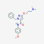 Structure of 1-Benzyl-3-[3-(dimethylamino)propoxy]-N-(4-methoxyphenyl)-1H-pyrazole-5-carboxamide