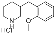 Structure of 3-(2-METHOXYBENZYL)PIPERIDINE HYDROCHLORIDE