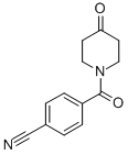 Structure of 4-(4-OXO-PIPERIDINE-1-CARBONYL)-BENZONITRILE
