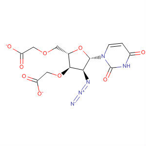 Structure of Uridine, 2'-azido-2'-deoxy-, 3',5'-diacetate
