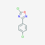 Structure of 5-chloro-3-(4-chlorophenyl)-1,2,4-oxadiazole