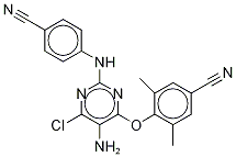 Des(6-aMino-5-broMo)-5-aMino-6-chloro Etravirine结构式