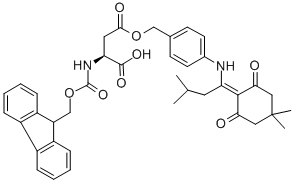 Structure of FMOC-ASP(ODMAB)-OH
