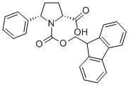 Structure of (2R,5S)-FMOC-5-PHENYL-PYRROLIDINE-2-CARBOXYLIC ACID