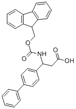 Structure of (R,S)-FMOC-3-AMINO-3-(BIPHENYL)-PROPIONIC ACID