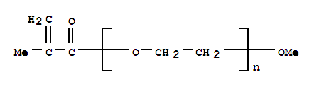 Structure of POLY(ETHYLENE GLYCOL) METHYL ETHER METHACRYLATE