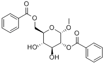 Structure of METHYL-2,6-DI-O-BENZOYL-ALPHA-D-GLUCOPYRANOSIDE