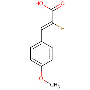 Structure of 2-Propenoic acid, 2-fluoro-3-(4-methoxyphenyl)-, (Z)-