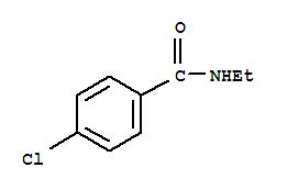 Structure of Benzamide, 4-chloro-N-ethyl-