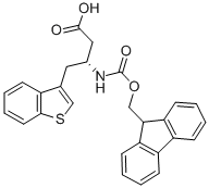Structure of FMOC-(R)-3-AMINO-4-(3-BENZOTHIENYL)-BUTYRIC ACID