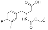 Structure of BOC-(R)-3-AMINO-4-(3,4-DIFLUORO-PHENYL)-BUTYRIC ACID