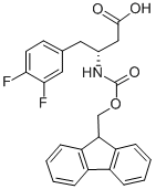Structure of FMOC-(R)-3-AMINO-4-(3,4-DIFLUORO-PHENYL)-BUTYRIC ACID
