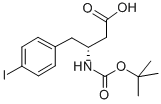 BOC-(R)-3-氨基-4-(4-碘苯基)-丁酸结构式