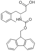 Structure of FMOC-(R)-3-AMINO-4-(2-METHYL-PHENYL)-BUTYRIC ACID