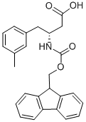 Structure of FMOC-(R)-3-AMINO-4-(3-METHYL-PHENYL)-BUTYRIC ACID