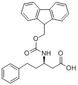 (R)-N-芴甲氧羰基-3-氨基-5-苯基戊酸结构式
