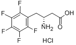 Structure of (R)-3-AMINO-4-PENTAFLUOROPHENYLBUTANOIC ACID HYDROCHLORIDE