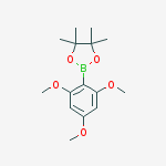 Structure of 2,4,6-Trimethoxyphenylboronic acid, pinacol ester
