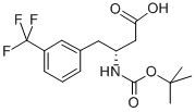 Structure of BOC-(R)-3-AMINO-4-(3-TRIFLUOROMETHYL-PHENYL)-BUTYRIC ACID