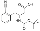 Structure of BOC-(R)-3-AMINO-4-(2-CYANO-PHENYL)-BUTYRIC ACID
