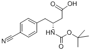 BOC-(R)-3-氨基-4-(4-氰基苯基)丁酸结构式