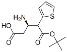 N-叔丁氧羰基-(R)-3-氨基-4-(2-噻吩基)丁酸结构式