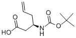 Structure of BOC-(R)-3-AMINO-5-HEXENOIC ACID
