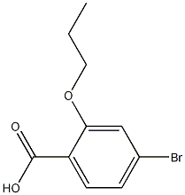 Structure of 4-Bromo-2-propoxybenzoic acid