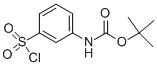 Chemical structure of TERT-BUTYL [3-(CHLOROSULFONYL)PHENYL]CARBAMATE