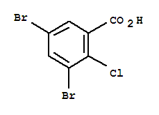 Structure of 3,5-Dibromo-2-chlorobenzoic acid