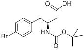 Structure of BOC-(S)-3-AMINO-4-(4-BROMO-PHENYL)-BUTYRIC ACID