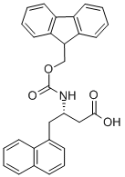 FMOC-(S)-3-氨基-4-(1-萘基)-丁酸结构式