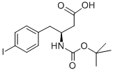 BOC-(S)-3-氨基-4-(4-碘苯基)-丁酸结构式