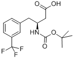 Structure of BOC-(S)-3-AMINO-4-(3-TRIFLUOROMETHYL-PHENYL)-BUTYRIC ACID
