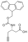 Structure of FMOC-(S)-3-AMINO-5-HEXYNOIC ACID